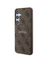 Kup Etui Guess GUHMS24SG4GFRW Samsung Galaxy S24 hardcase 4G Collection Leather Metal Logo MagSafe hnědý/brown - GUE3329 - {ean13} - Sklep Home Screen