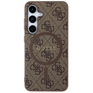 Kup Etui Guess GUHMS24SG4GFRW Samsung Galaxy S24 hardcase 4G Collection Leather Metal Logo MagSafe brązowy/brown - GUE3329 - {ean13} - Sklep Home Screen