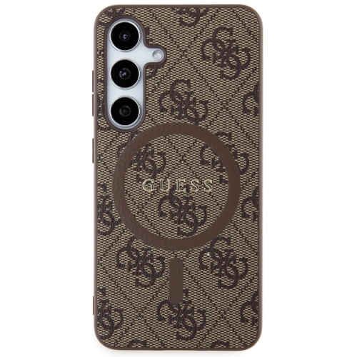 Kup Etui Guess GUHMS24SG4GFRW Samsung Galaxy S24 hardcase 4G Collection Leather Metal Logo MagSafe hnědý/brown - GUE3329 - {ean13} - Sklep Home Screen