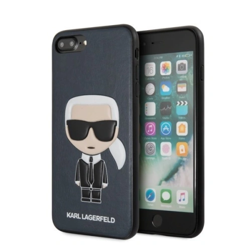 Kup Karl Lagerfeld KLHCI8LIKPUBL iPhone 7/8 Plus hardcase albastru/blue Iconic Karl Embossed - KLD089BLU - {ean13} - Sklep Home Screen
