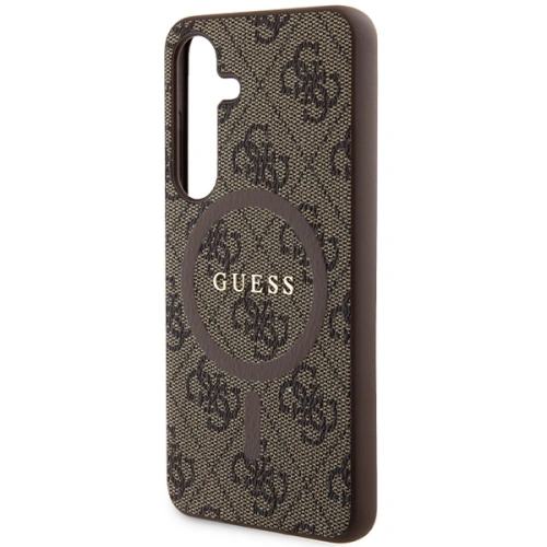 Kup Etui Guess GUHMS24SG4GFRW Samsung Galaxy S24 hardcase 4G Collection Leather Metal Logo MagSafe hnědý/brown - GUE3329 - {ean13} - Sklep Home Screen
