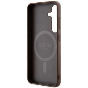 Kup Etui Guess GUHMS24SG4GFRW Samsung Galaxy S24 hardcase 4G Collection Leather Metal Logo MagSafe brązowy/brown - GUE3329 - {ean13} - Sklep Home Screen