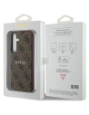 Kup Etui Guess GUHMS24SG4GFRW Samsung Galaxy S24 hardcase 4G Collection Leather Metal Logo MagSafe hnědý/brown - GUE3329 - {ean13} - Sklep Home Screen