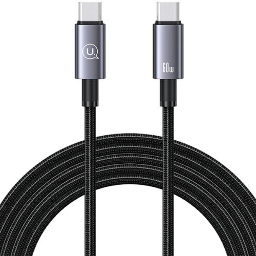 Kup Cablu USAMS US-SJ664 USB-C / USB-C 60W 2m Încărcare rapidă oțel/întunecat - USA1059 - {ean13} - Sklep Home Screen