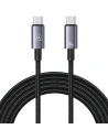 Cablu USAMS US-SJ664 USB-C / USB-C 60W 2m Încărcare rapidă oțel/întunecat
