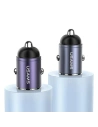Kup Ładowarka samochodowa USAMS C38 USB-A, USB-C 30W PD Fast Charge fioletowy/purple - USA1060 - {ean13} - Sklep Home Screen