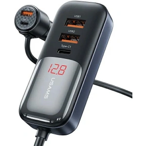 Kup Ładowarka samochodowa USAMS C40 3xUSB-A,2 xUSB-C 165W PD+QC Fast Charge czarny/black - USA1062 - {ean13} - Sklep Home Screen