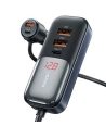 USAMS C40 autós töltő 3xUSB-A, 2xUSB-C 165W PD+QC Gyors Töltés fekete