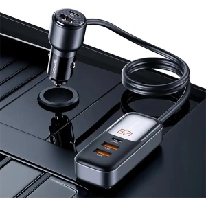 Kup Ładowarka samochodowa USAMS C40 3xUSB-A,2 xUSB-C 165W PD+QC Fast Charge czarny/black - USA1062 - {ean13} - Sklep Home Screen