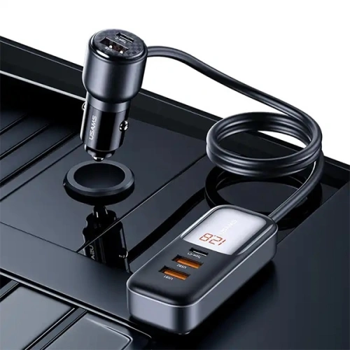 Kup Ładowarka samochodowa USAMS C40 3xUSB-A,2 xUSB-C 165W PD+QC Fast Charge czarny/black - USA1062 - {ean13} - Sklep Home Screen