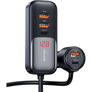 Kup Ładowarka samochodowa USAMS C40 3xUSB-A,2 xUSB-C 165W PD+QC Fast Charge czarny/black - USA1062 - {ean13} - Sklep Home Screen