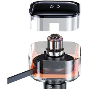 Buy USAMS C41 2xUSB-C car charger with retractable cable PD 30W Fast Charge black - USA1064 - {ean13} - Home Screen Store Europe