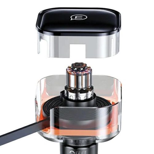 Kup USAMS C41 Auto-Ladegerät mit aufrollbarem Kabel 2xUSB-C PD 30W Schnellladung schwarz/black - USA1064 - {ean13} - Sklep Home Screen