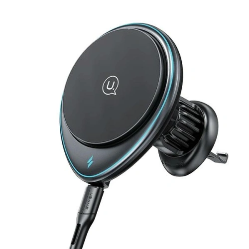 Kup Auto-Halterung für Lüftungsgitter USAMS US-CD222 mit 15W induktiver Ladestation schwarz/black - USA1066 - {ean13} - Sklep Home Screen