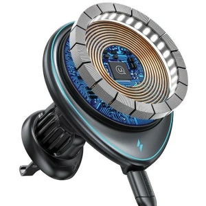 Kup Auto-Halterung für Lüftungsgitter USAMS US-CD222 mit 15W induktiver Ladestation schwarz/black - USA1066 - {ean13} - Sklep Home Screen