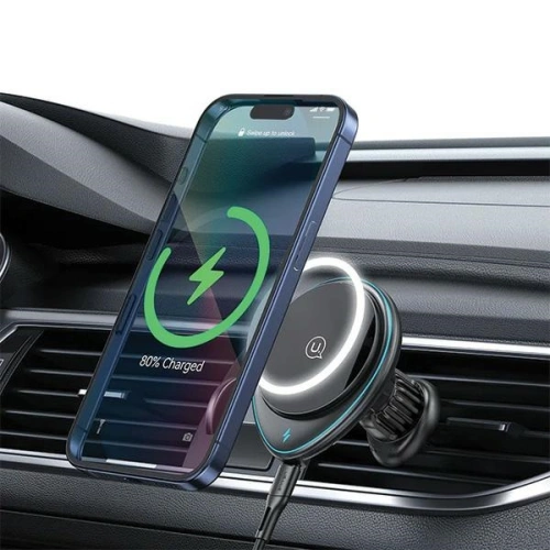 Buy USAMS US-CD222 car grille mount with 15W inductive charger black - USA1066 - {ean13} - Home Screen Store Europe