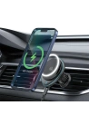 Kup Auto-Halterung für Lüftungsgitter USAMS US-CD222 mit 15W induktiver Ladestation schwarz/black - USA1066 - {ean13} - Sklep Home Screen