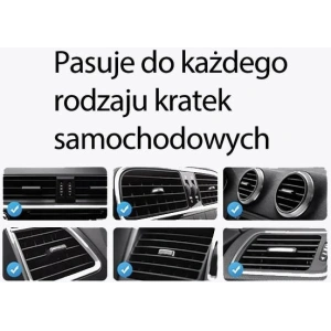 Kup Uchwyt samochodowy do kratki USAMS US-CD222 z ładowarką indukcyjną 15W czarny/black - USA1066 - {ean13} - Sklep Home Screen
