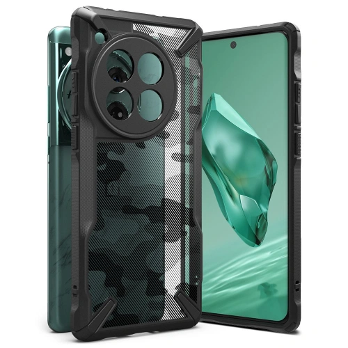 Kup Etui Ringke Fusion-X OnePlus 12 Camo Fekete - RGK1945 - {ean13} - Sklep Home Screen