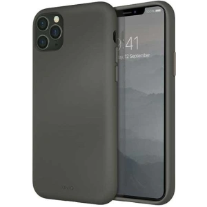 Apple UNIQ Lino Hue Tasche iPhone 11 Pro Max grau/moosgrau