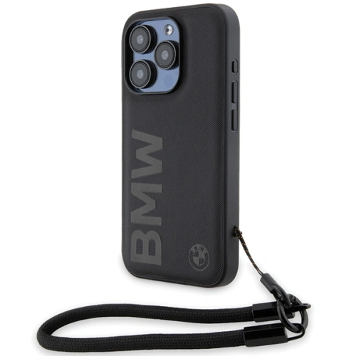 Kup Etui BMW BMHCP15X23RMRLK Apple iPhone 15 Pro Max hardcase Signature Leather Wordmark Cord černý/black - BMW615 - {ean13} - Sklep Home Screen