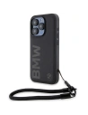 Case BMW BMHCP15X23RMRLK Apple iPhone 15 Pro Max Hardcase Signature Leather Wordmark Cord schwarz/black