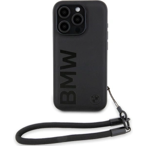 Kup Etui BMW BMHCP15X23RMRLK Apple iPhone 15 Pro Max kemény tok Signature Leather Wordmark Cord fekete/black - BMW615 - {ean13} - Sklep Home Screen
