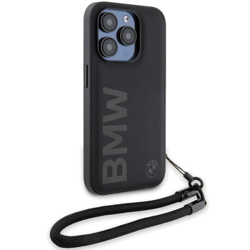 Kup Etui BMW BMHCP15X23RMRLK Apple iPhone 15 Pro Max hardcase Signature Leather Wordmark Cord černý/black - BMW615 - {ean13} - Sklep Home Screen