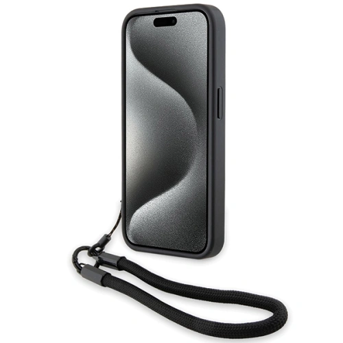 Kup Etui BMW BMHCP15X23RMRLK Apple iPhone 15 Pro Max hardcase Signature Leather Wordmark Cord czarny/black - BMW615 - {ean13} - Sklep Home Screen