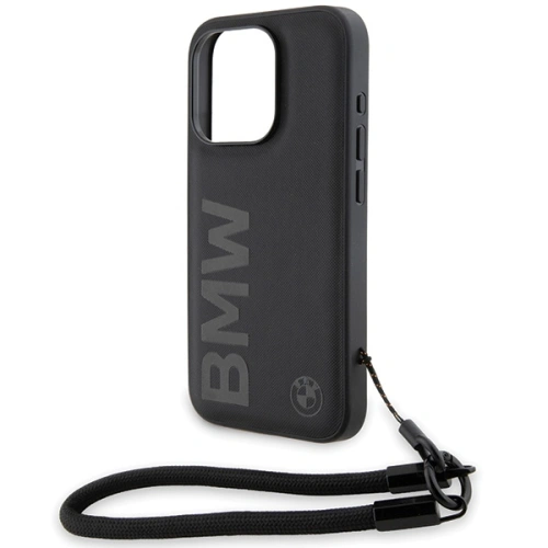 Kup Etui BMW BMHCP15X23RMRLK Apple iPhone 15 Pro Max hardcase Signature Leather Wordmark Cord černý/black - BMW615 - {ean13} - Sklep Home Screen