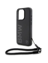 Buy BMW BMHCP15X23RMRLK Apple iPhone 15 Pro Max hardcase Signature Leather Wordmark Cord black - BMW615 - {ean13} - Home Screen Store Europe