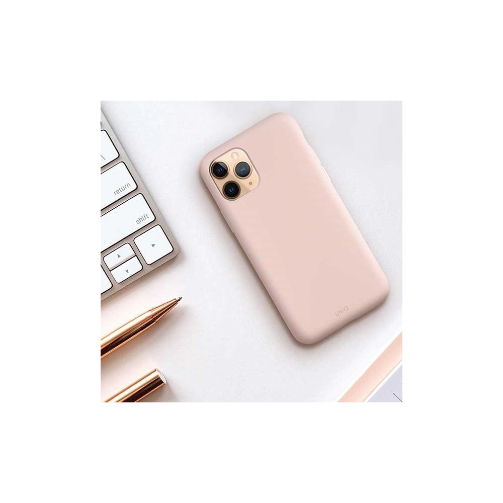 Etui UNIQ Lino Hue Apple iPhone 11 Pro różowy/blush pink
