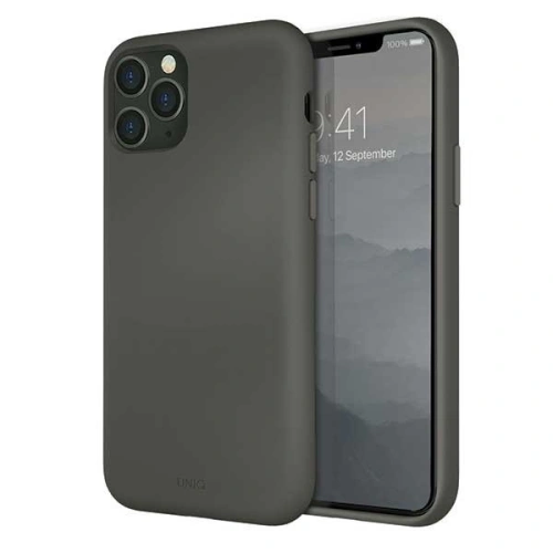 Kup Apple UNIQ Lino Hue Tasche iPhone 11 Pro grau/moosgrau - UNIQ83GRY - {ean13} - Sklep Home Screen
