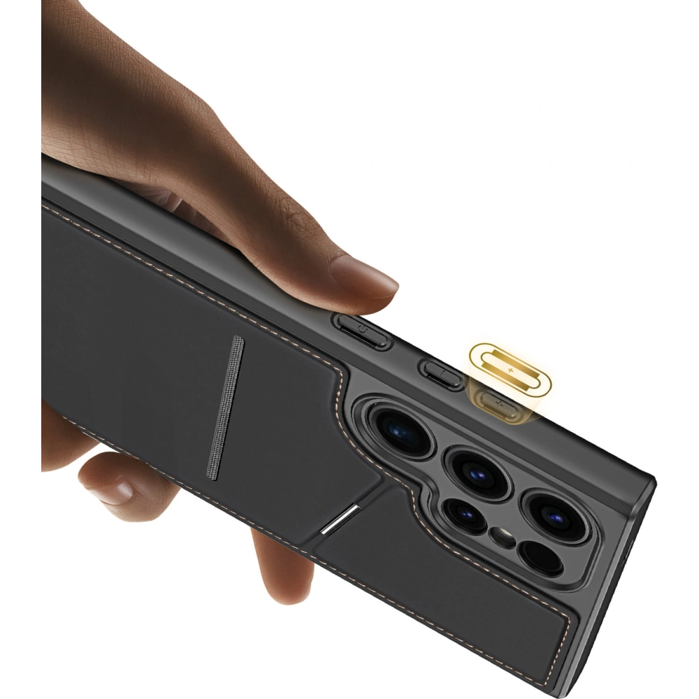 Etui Dux Ducis Rafi ll Mag Samsung Galaxy S24 Ultra czarne