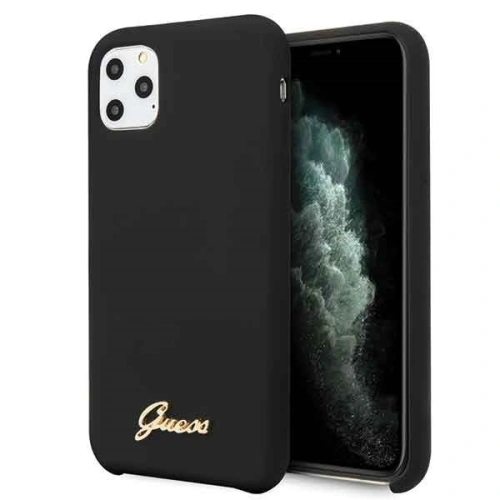 Kup Etui Guess GUHCN58LSLMGBK Apple iPhone 11 Pro negru/czarny hard case Silicon Vintage Gold Logo - GUE166BLK - {ean13} - Sklep Home Screen