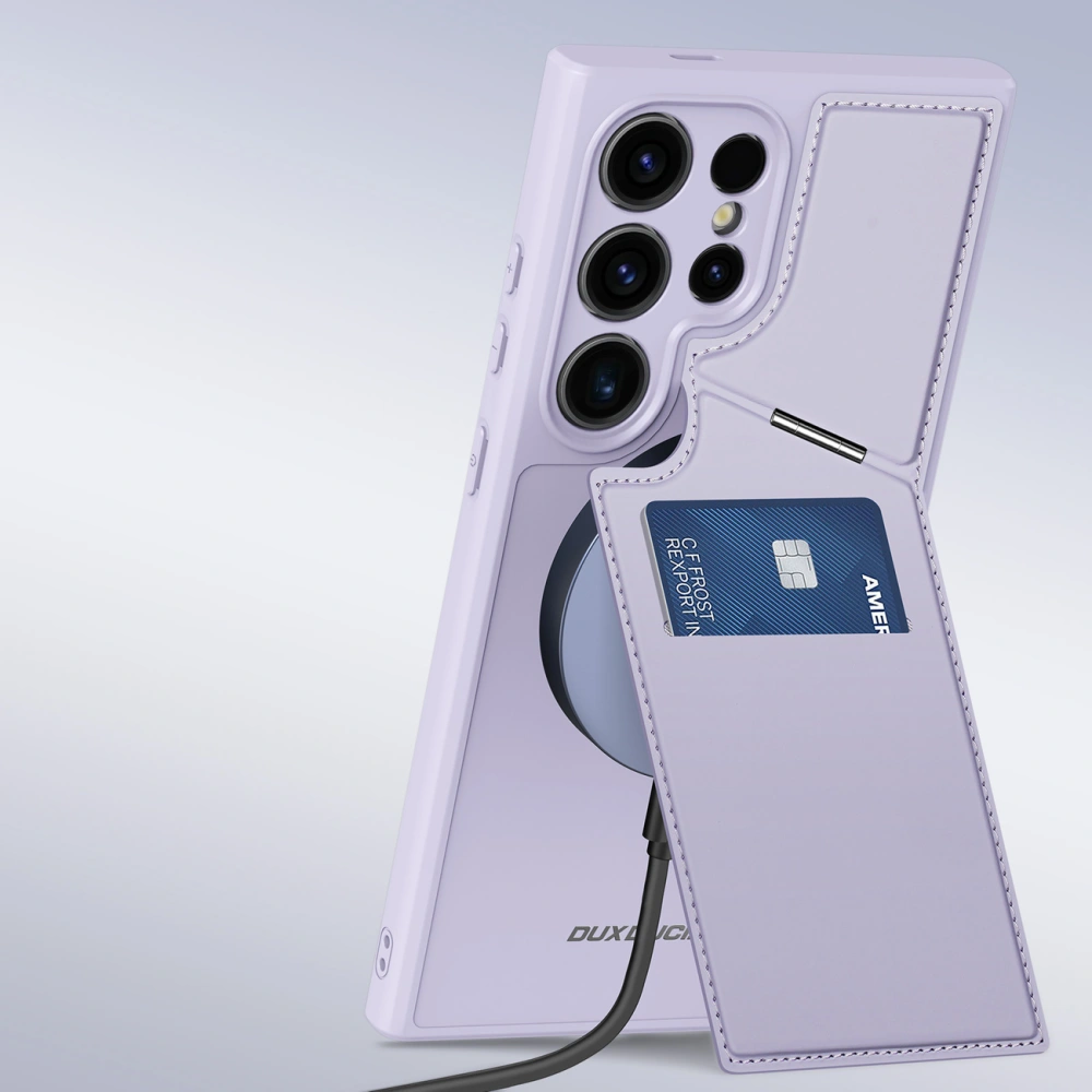 Etui Dux Ducis Rafi ll Mag Samsung Galaxy S24 Ultra fioletowe