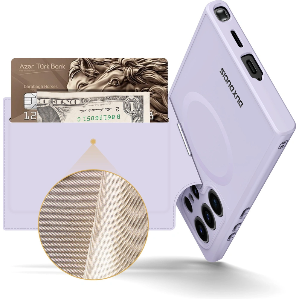 Etui Dux Ducis Rafi ll Mag Samsung Galaxy S24 Ultra fioletowe