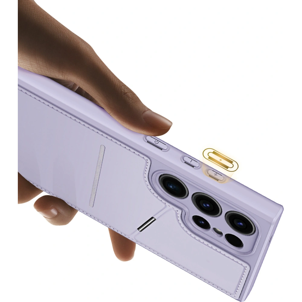 Etui Dux Ducis Rafi ll Mag Samsung Galaxy S24 Ultra fioletowe