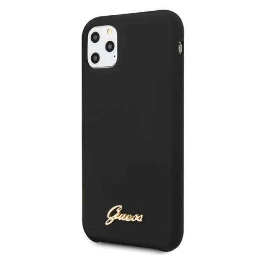 Kup Etui Guess GUHCN58LSLMGBK Apple iPhone 11 Pro negru/czarny hard case Silicon Vintage Gold Logo - GUE166BLK - {ean13} - Sklep Home Screen