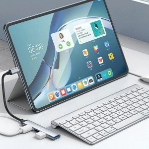 Kup Adapter 4w1 AWEI CL-150T Hub USB-C / 4xUSB-A schwarz/black - AWEI177 - {ean13} - Sklep Home Screen