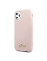 Kup Etui Guess GUHCN58LSLMGLP Apple iPhone 11 Pro roz case din silicon vintage cu logo auriu. - GUE169PNK - {ean13} - Sklep Home Screen