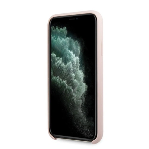 Kup Etui Guess GUHCN58LSLMGLP Apple iPhone 11 Pro világosrózsaszín/hardcase szilikon vintage arany logó - GUE169PNK - {ean13} - Sklep Home Screen