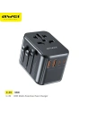 Buy AWEI C-39 travel charger 2xUSB-A, 3xUSB-C 35W US/AU/EU/UK black - AWEI180 - {ean13} - Home Screen Store Europe