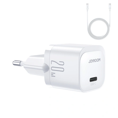Kup Netzteil Joyroom JR-TCF02 USB-C PD 20W + USB-C Kabel weiß - JYR973 - {ean13} - Sklep Home Screen