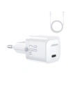 Încărcător de rețea Joyroom JR-TCF02 USB-C PD 20W + cablu USB-C alb