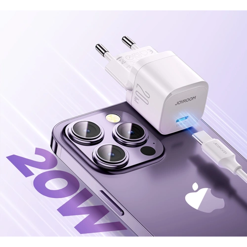 Kup Netzteil Joyroom JR-TCF02 USB-C PD 20W + USB-C Kabel weiß - JYR973 - {ean13} - Sklep Home Screen