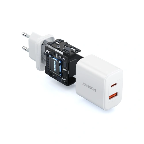 Kup Ładowarka sieciowa Joyroom JR-TCF05 20W USB-A, USB-C + kabel USB-C 1m biała - JYR976 - {ean13} - Sklep Home Screen