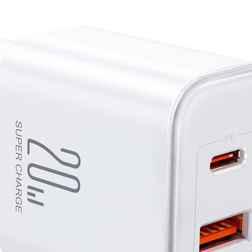 Kup Ładowarka sieciowa Joyroom JR-TCF05 20W USB-A, USB-C + kabel USB-C 1m biała - JYR976 - {ean13} - Sklep Home Screen