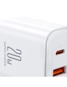 Kup Ładowarka sieciowa Joyroom JR-TCF05 20W USB-A, USB-C + kabel USB-C 1m biała - JYR976 - {ean13} - Sklep Home Screen