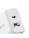 Kup Ładowarka sieciowa Joyroom JR-TCF05 20W USB-A, USB-C + kabel USB-C 1m biała - JYR976 - {ean13} - Sklep Home Screen